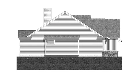 The Ashland house plan, exterior view 4